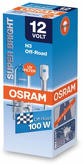 OSRAM H3 12V 100W PK22s SUPER BRIGHT P ...